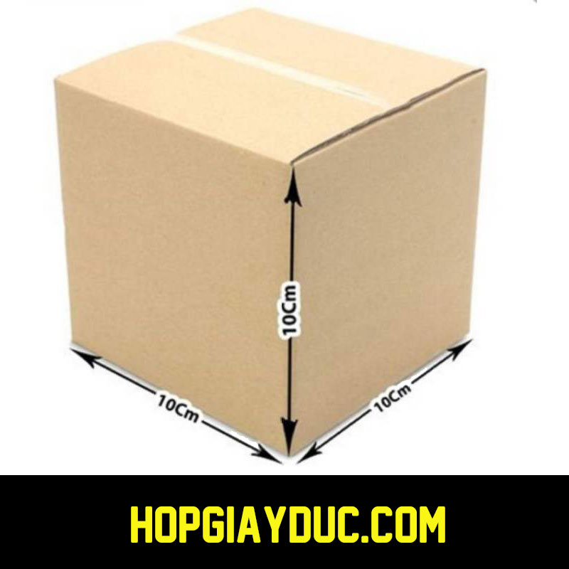 Hộp Carton COD B17 – 10x10x10 Cm