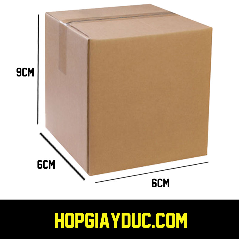 Hộp Carton COD B33 – 6x6x9 Cm