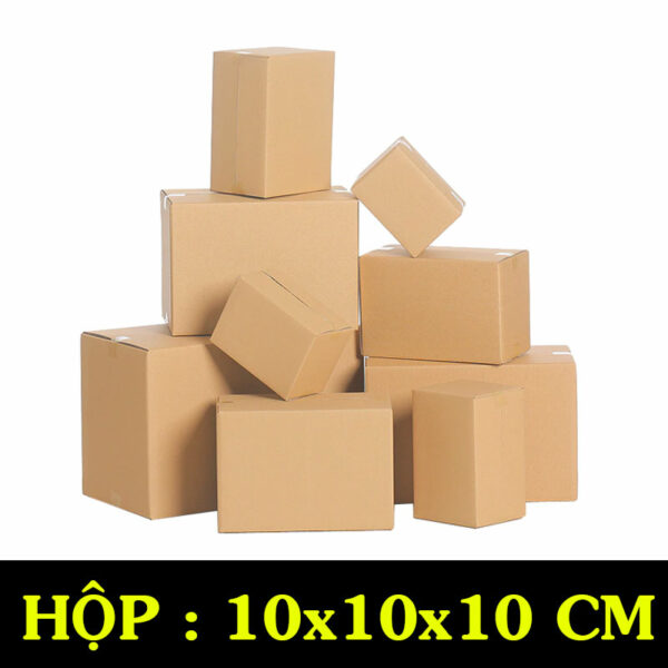 Hộp Carton COD B17 – 10x10x10 Cm