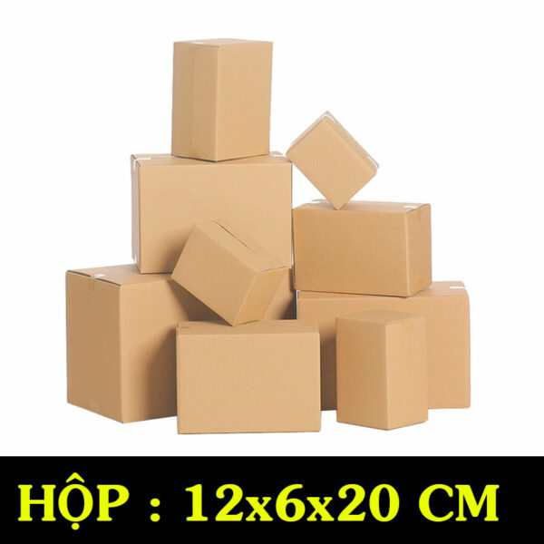 Hộp Carton COD B23 – 12x6x20 Cm
