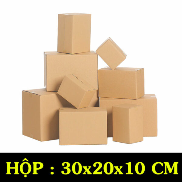 Hộp Carton COD B15 – 30x20x10 Cm
