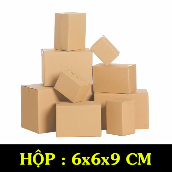 Hộp Carton COD B33 – 6x6x9 Cm