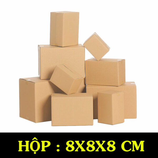 Hộp Carton COD B01 – 8x8x8 Cm
