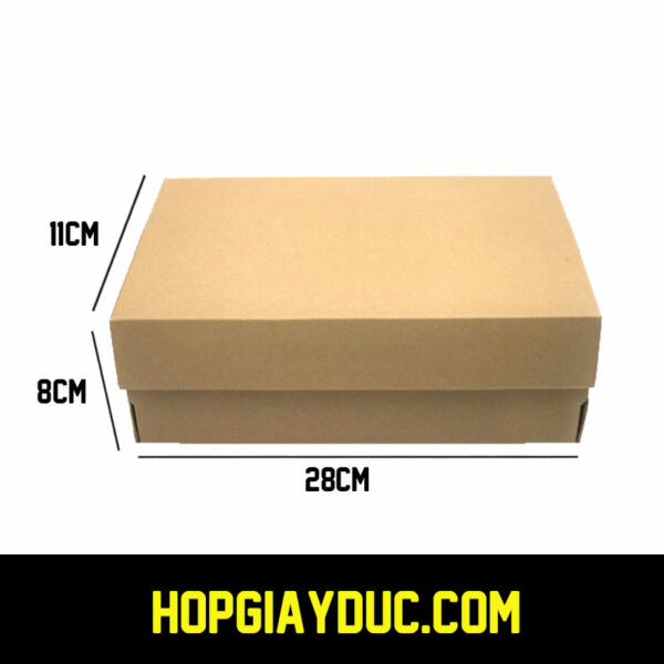 Hộp Giày Carton Trơn G01 – 28x11x8 cm